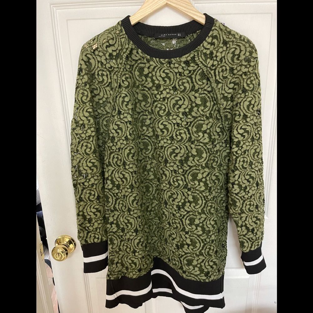 Zara Womens Lace Pullover Small